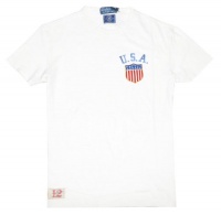 Polo Ralph Lauren Men USA Olympic Team London 2012 Logo T-shirt (XXL, Off white)