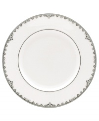 From the Lenox Classic Collection, Federal Platinum formal dinnerware and dishes add a luxurious note to your table. Made of exquisite white bone china with platinum trim, a complete selection of pieces is available. Coordinating Debut Platinum crystal stemware adds the finishing flourish.