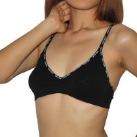 Womens CALVIN KLEIN LINGERIE: Perfectly Fit Sexy Black Wireless & Seamless Bra - Small