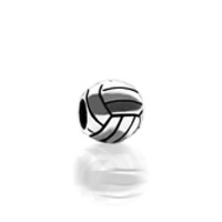 Bling Jewelry 925 Sterling Silver Volley Ball Sports Bead Pandora Compatible