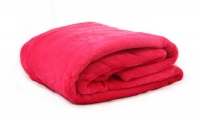 Bundle 2 Pieces Super Cozy Bedroom Polyester Blanket Bed Sofa Throw King Size Pink - Father's Day Sales