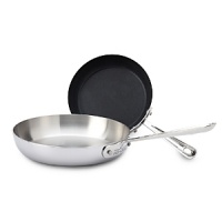 Ideal for foods that need flipping, the nonstick fry pan allows you to deftly scrambling eggs and bacon or prepare a quick chicken sauté while the stainless skillet is perfect for pan-frying or sauteing a wide range of foods.