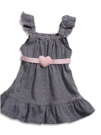 GUESS Kids Girls Newborn Girl Dress & Bloomers Set (0, INDIGO (6/9M)