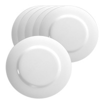 Reston Lloyd White Melamine Salad Plate, Set of 6