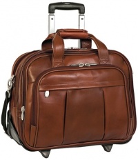 McKleinUSA DAMEN 80714 Brown 17 Detachable-Wheeled Laptop Case