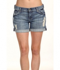 7 For All Mankind Women's Relaxed Mid Roll Up Authentic Nakita Short