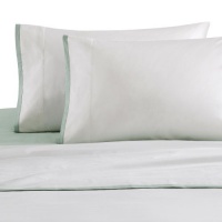 Echo Jaipur Sheet Set, Full, White/Light Green