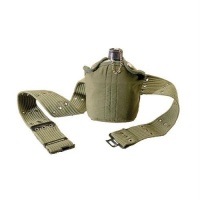 Aluminum Canteen & Olive Drab Pistol Belt Kit