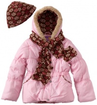 Pink Platinum Girls 7-16 Floral Print Jacket, Pink, 10/12