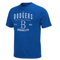 Brooklyn Dodgers Majestic Cooperstown The Barney Royal Blue T-Shirt