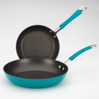 KitchenAid Aluminum Nonstick 9 and 11.5 Skillet Twin Pack, Peacock