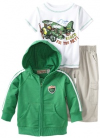 Kids Headquarters Baby-Boys Infant Hoody With White Tee And Cargo Pant