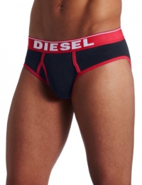 Diesel Men's Blade Brief, Navy/Red, Medium