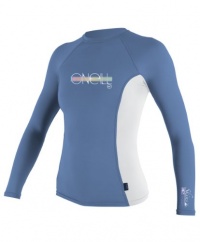 O'Neill Girl's Skins Long Sleeve Rash Crew Tee