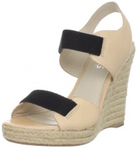 KORS Michael Kors Women's Windsor Wedge Sandal,Almond,7 M US