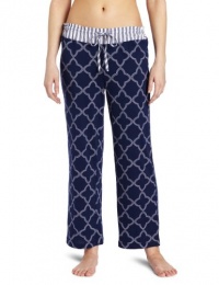 Nautica Sleepwear Women's Geo Print Knit Ankle Pant