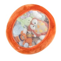 Boon Animal Bag Stuffed Animal Storage, Tangerine