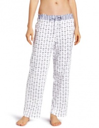 Nautica Sleepwear Women's Mini Anchor Print Knit Ankle Pant