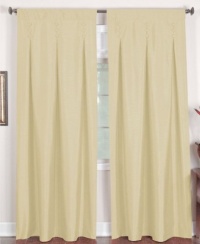 Elrene Home Imperial 26 x 84 Inverted Pleat Panel Ivory