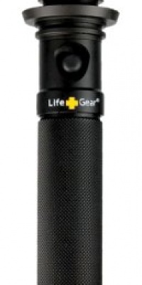 Life Gear LG21-70002-BLA Highland LED Tactical Flashlight with Red-Tail Emergency Flasher, 200-Lumens