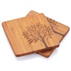 Bambu Coasters with Tree Motif, Set of 4