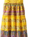 Bloome Girls 7-16 Plus Size Mixed Print Maxi Dress, Yellow, 16.5