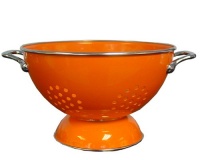 Calypso Basics 5 Quart powder coated  Colander, Orange