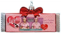 Kurt Adler 5-Inch Glass I Love Lucy Chocolate Bar Ornament