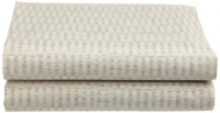 Calvin Klein Home Brushed Weaves California King Fitted Sheet, Cream