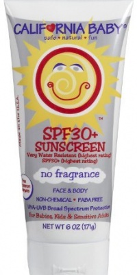 California Baby SPF 30 Plus Sunscreen No Fragrance -- 6 fl oz