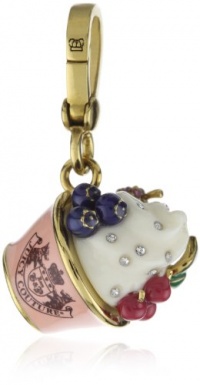 Juicy Couture Ice Cream Dish Charm Gold-Tone