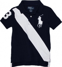 Polo Ralph Lauren Toddler Boy's Big Pony Banner Polo, French Navy, 3/3T