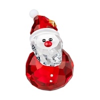 This sparkling crystal Santa figurine from Swarovski has a specially designed base that lets him gently rock back and forth.