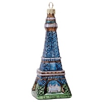 Three observation decks allow visitors to have Paris truly at their feet in this lovely Christmas tree ornament by Landmark Designer Jo Ellen.