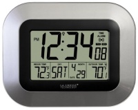 La Crosse Technology WS-8115U-S Digital Wall Clock with Indoor and Outdoor Temperature