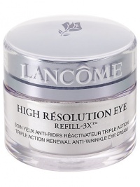 This exclusive Refill-3X complex helps boost the synthesis of the three natural skin fillers--collagen, hyaluronic acid and elastin in the eye contour. Immediately, the eye contour appears smoother and more luminous. 0.5 oz. 