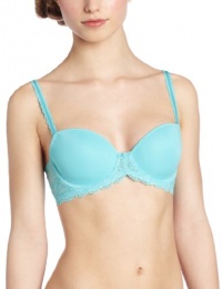 Wacoal Women's Seduction Demi Contour Bra, Blue Radiance, 34DD