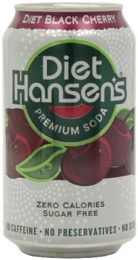 Hansen Beverage Diet Black Cherry Soda, 12-Ounce Cans (Pack of 24)