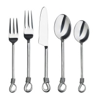 Gourmet Settings Twist 20-Piece Flatware Set, Service for 4