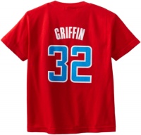 NBA Los Angeles Clippers Blake Griffin #32 Youth 8-20 Short Sleeve Name & Nubmer Tee, Red