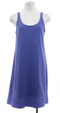 Eileen Fisher Periwinkle Organic Cotton Stretch Jersey Tank Dress X-Small