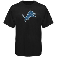 Detroit Lions Reebok Logo Premier Black T-Shirt