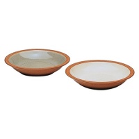 Denby Fire Rim Soup Bowl, Cream, Set of 4