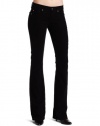 7 For All Mankind Women's Corduroy Kimmie Bootcut Pant in Black