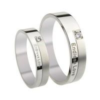 Endless Love Mens Ladies Wedding Band Titanium Stainless Steel Couples Promise Ring