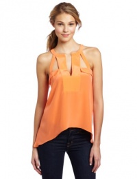 BCBGMAXAZRIA Women's Kayleen Halter With Draped Hem Top