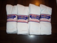 DIABETIC SOCKS,PLUS SIZE 13-15,12 PAIR,WHITE CREW LENGTH,PHYSICIANS CHOICE