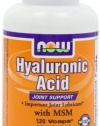 NOW Foods Hyaluronic Acid and MSM, 120-Vcaps