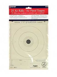 Crosman 25 Pack of Official Air Gun Paper Targets