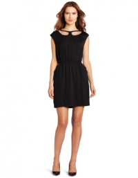 BCBGeneration Women's Collar Cutout Dress, Black, Small